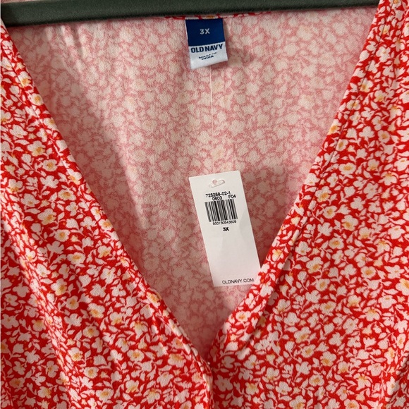 Old Navy Coral 3X Dress 🌞 NEW WITH TAGS - Picture 3 of 10